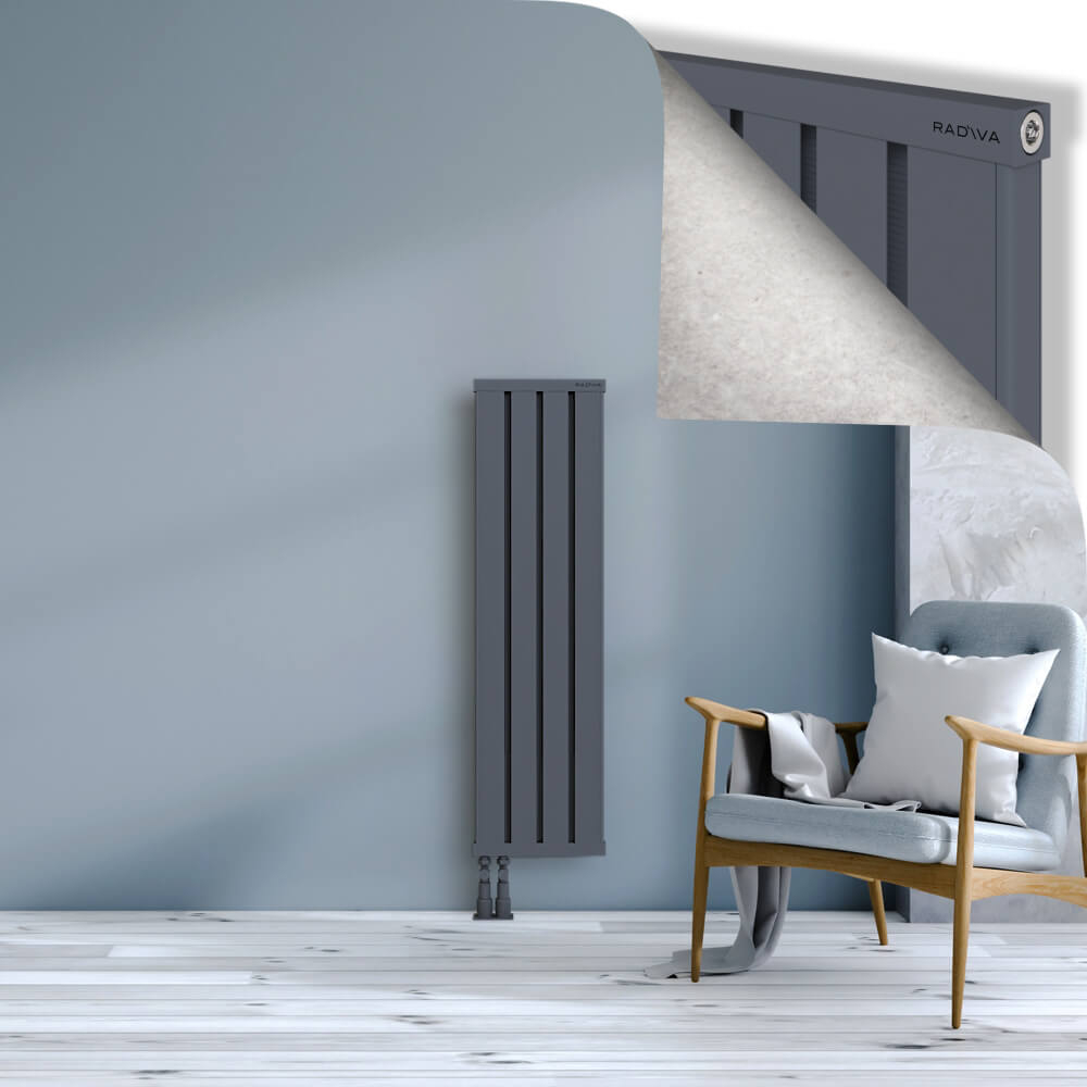 Obi Dekoratif Alüminyum Radyatör 1200x324 Antrasit - 4
