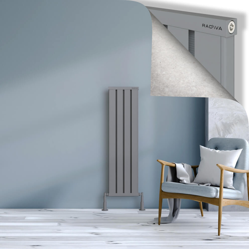 Obi Dekoratif Alüminyum Radyatör 1200x324 Gri