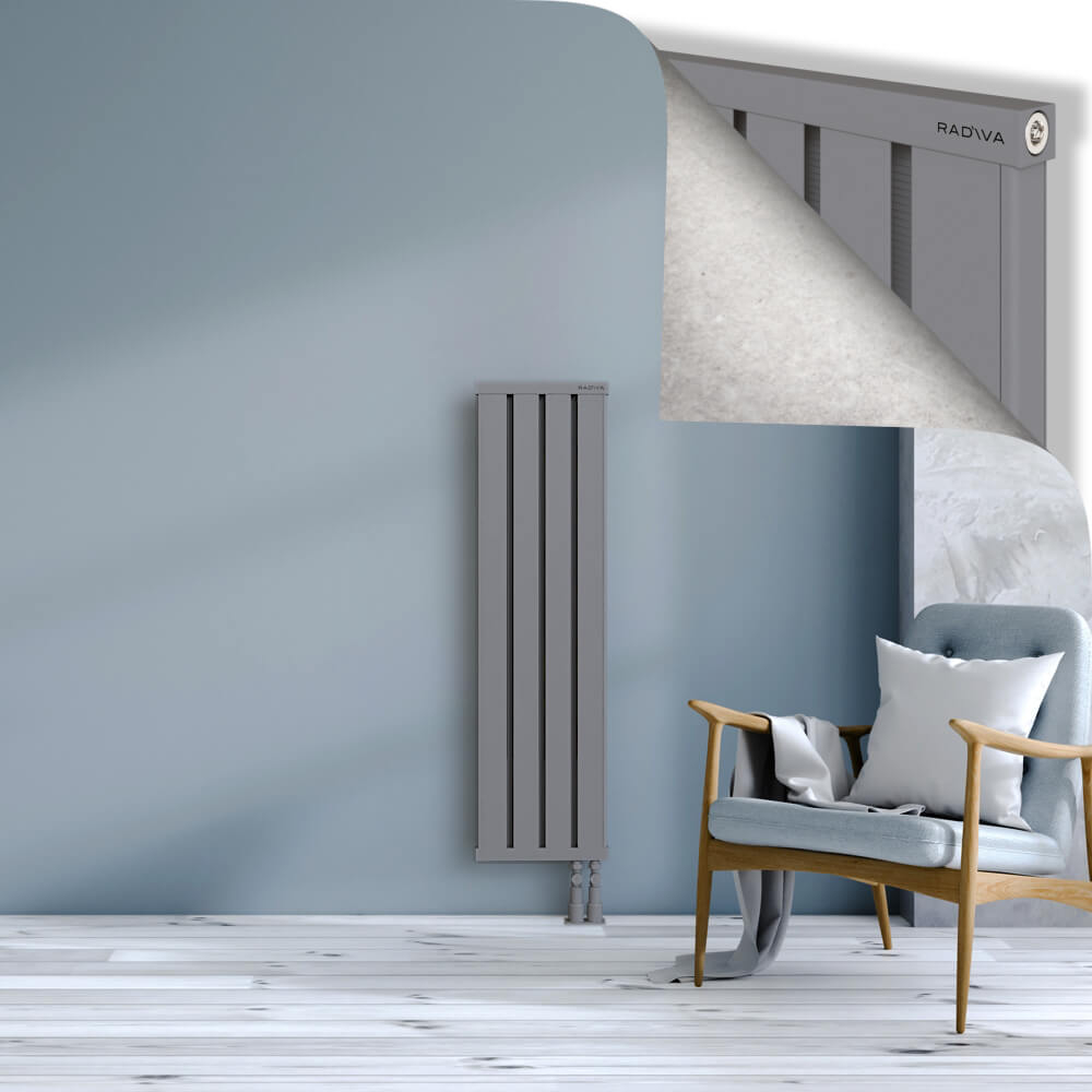 Obi Dekoratif Alüminyum Radyatör 1200x324 Gri - 3