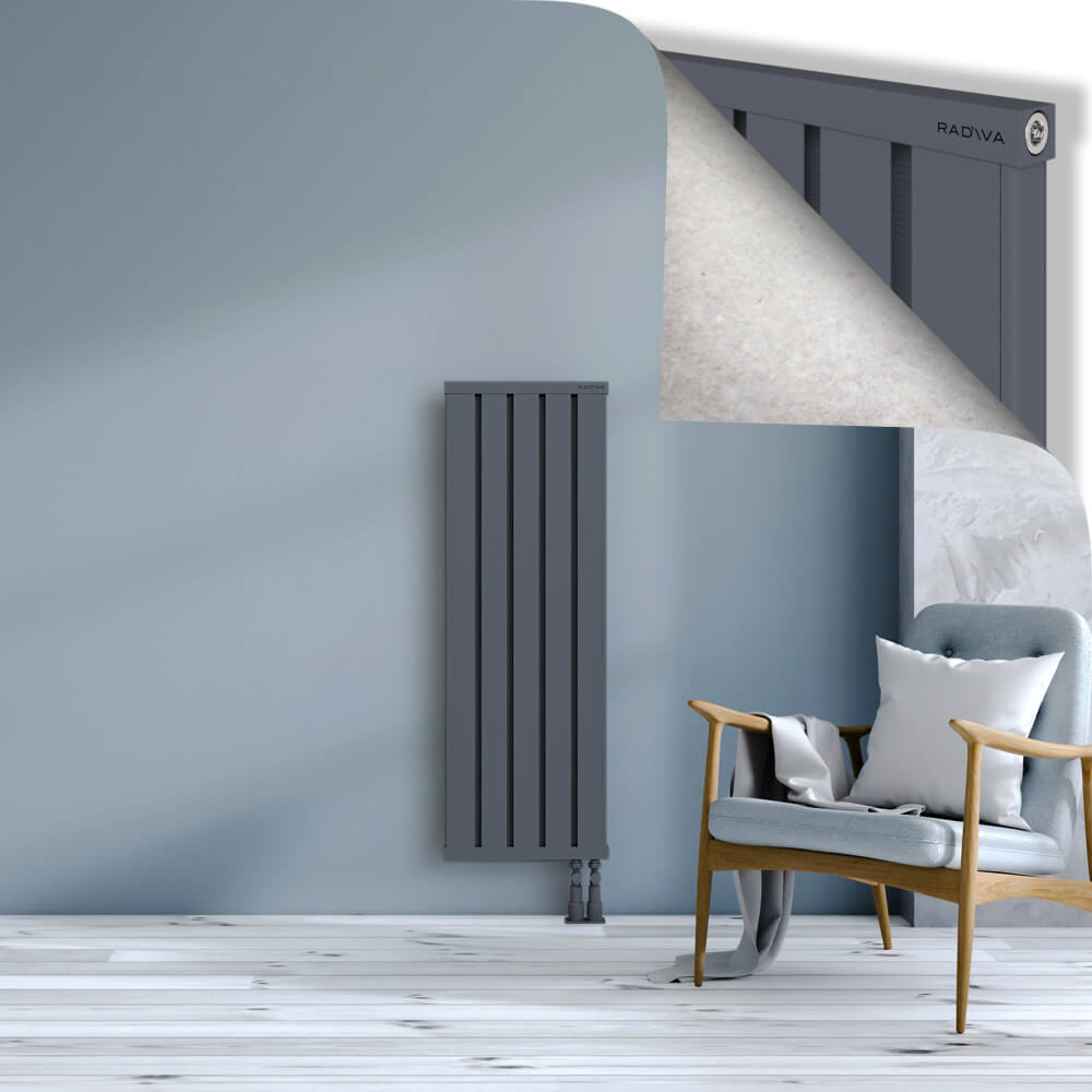 Obi Dekoratif Alüminyum Radyatör 1200x404 Antrasit - 3