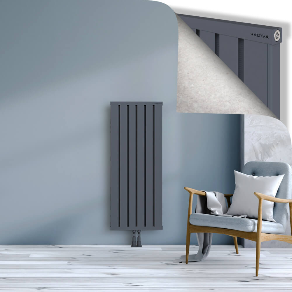 Obi Dekoratif Alüminyum Radyatör 1200x484 Antrasit - 2
