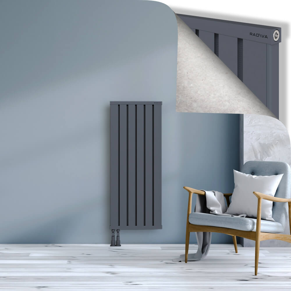 Obi Dekoratif Alüminyum Radyatör 1200x484 Antrasit - 4