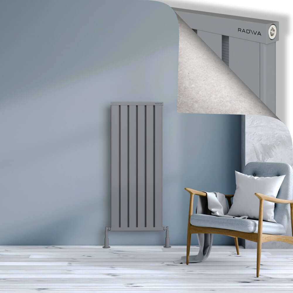 Obi Dekoratif Alüminyum Radyatör 1200x484 Gri - 1