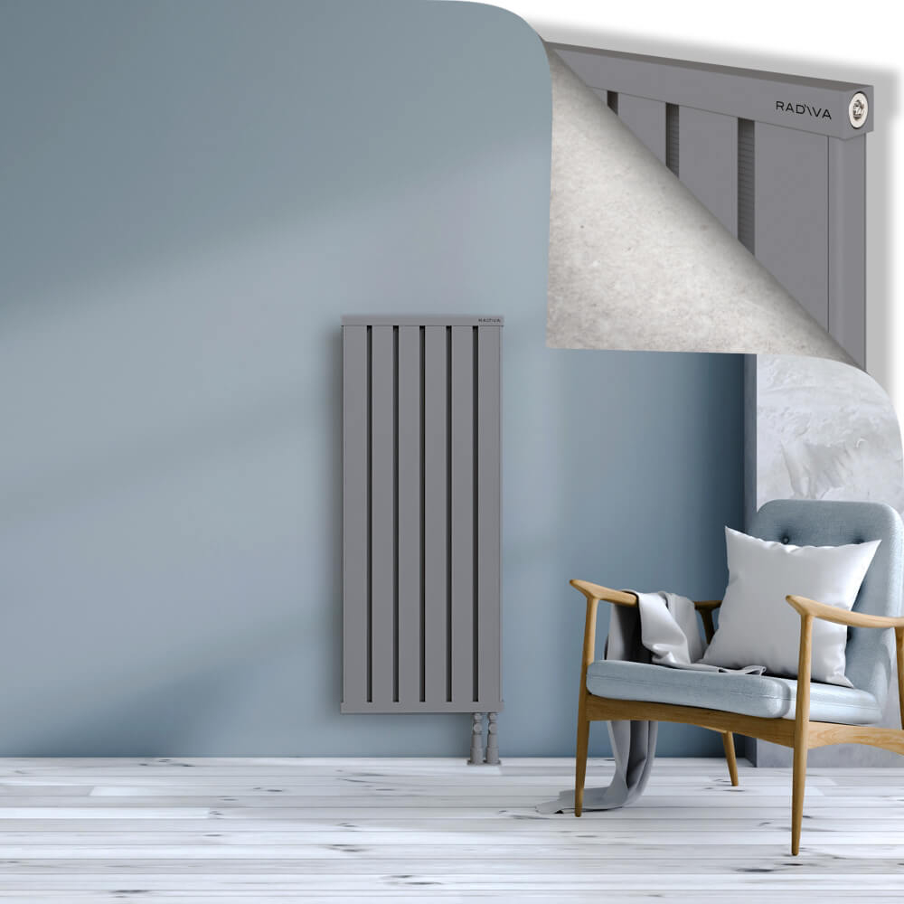 Obi Dekoratif Alüminyum Radyatör 1200x484 Gri - 3