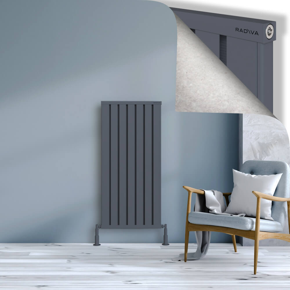 Obi Dekoratif Alüminyum Radyatör 1200x564 Antrasit - 1