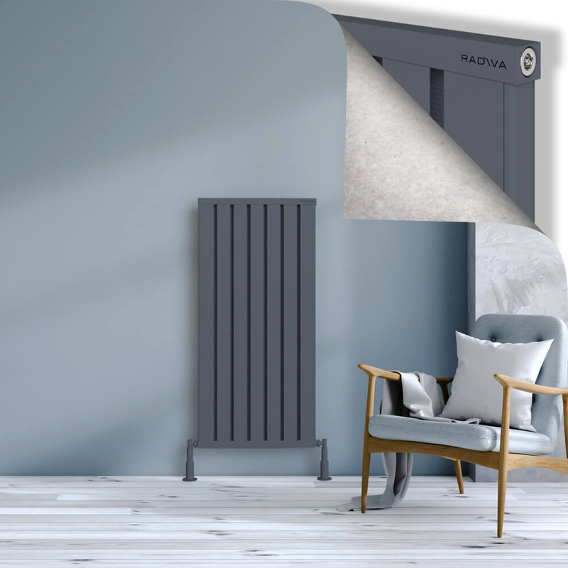 Obi Dekoratif Alüminyum Radyatör 1200x564 Antrasit