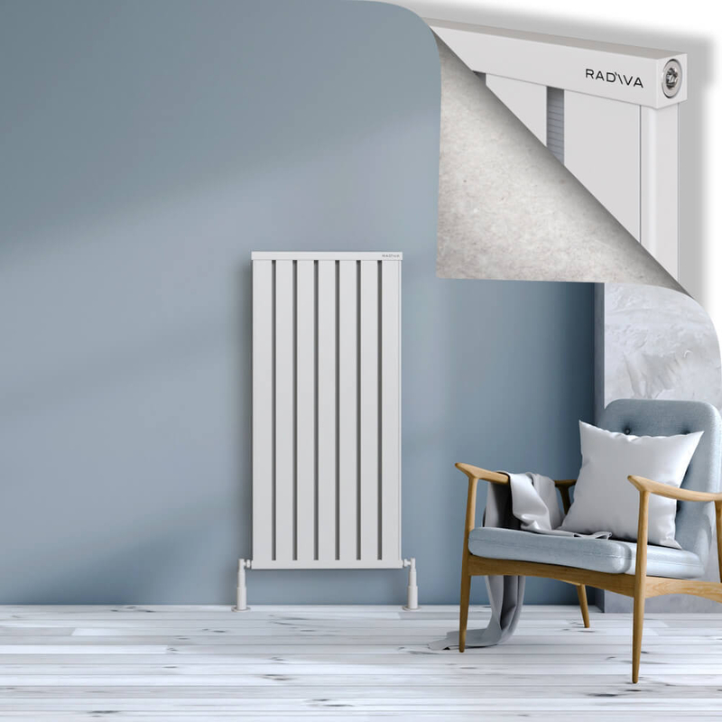 Obi Dekoratif Alüminyum Radyatör 1200x564 Beyaz