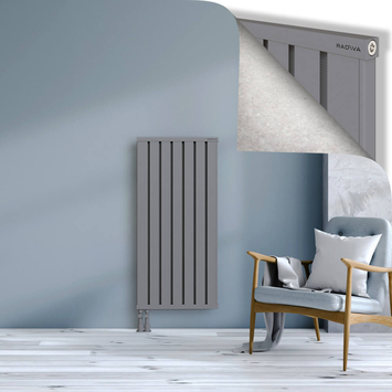 Obi Dekoratif Alüminyum Radyatör 1200x564 Gri Alt Sol 50mm