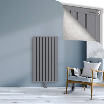 Obi Dekoratif Alüminyum Radyatör 1200x644 Gri Alt Orta 50mm