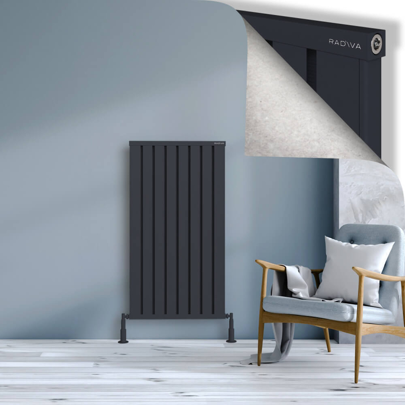 Obi Dekoratif Alüminyum Radyatör 1200x644 Koyu Antrasit