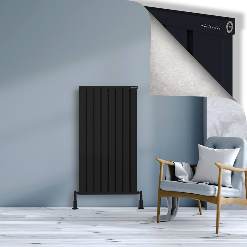 Obi Dekoratif Alüminyum Radyatör 1200x644 Siyah
