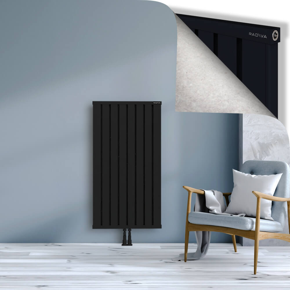 Obi Dekoratif Alüminyum Radyatör 1200x644 Siyah - 2