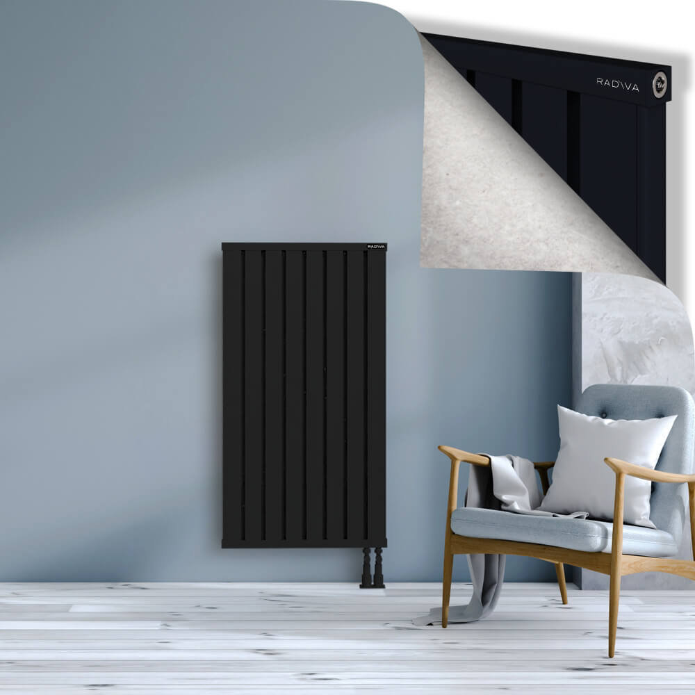 Obi Dekoratif Alüminyum Radyatör 1200x644 Siyah - 3