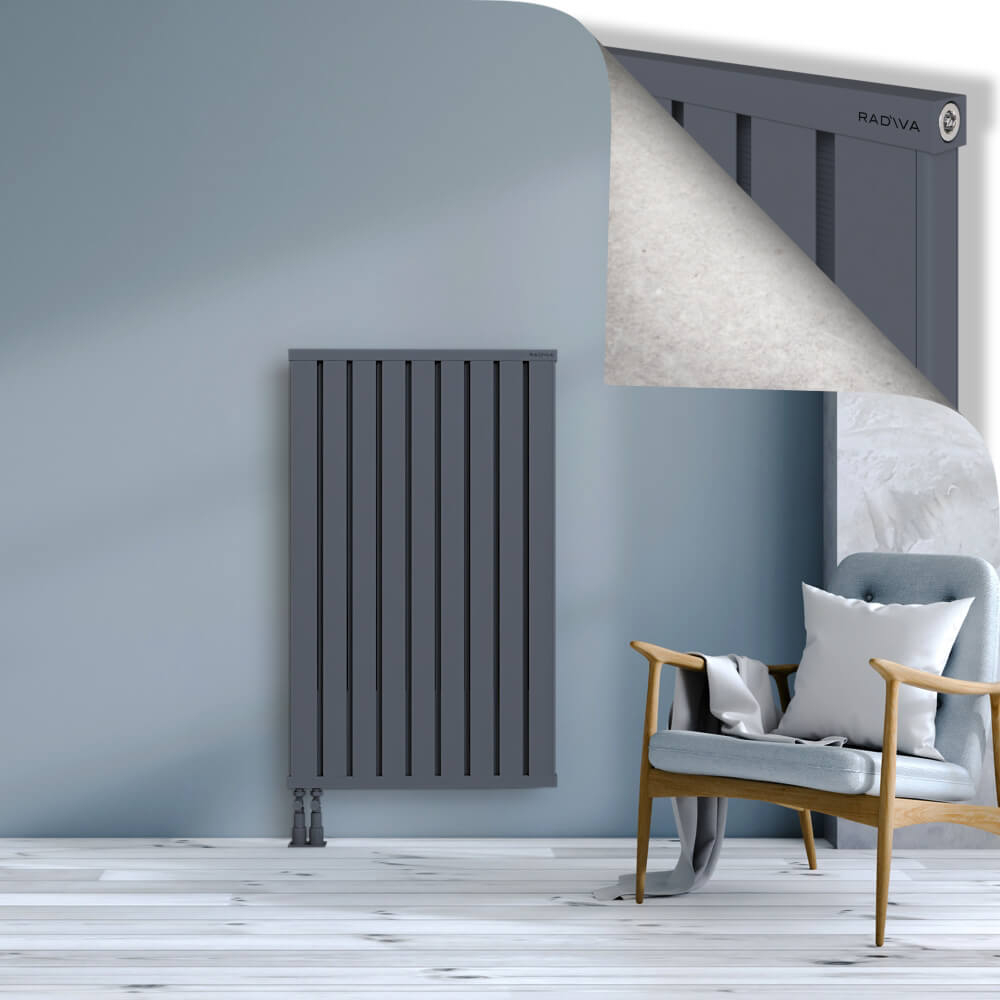 Obi Dekoratif Alüminyum Radyatör 1200x724 Antrasit - 4