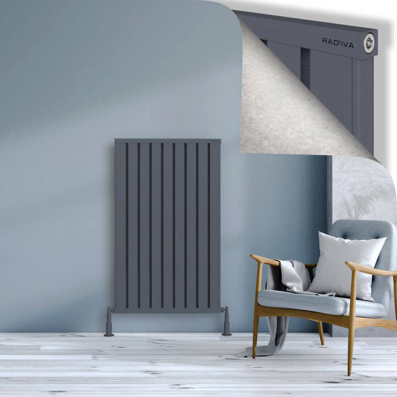 Obi Dekoratif Alüminyum Radyatör 1200x724 Antrasit