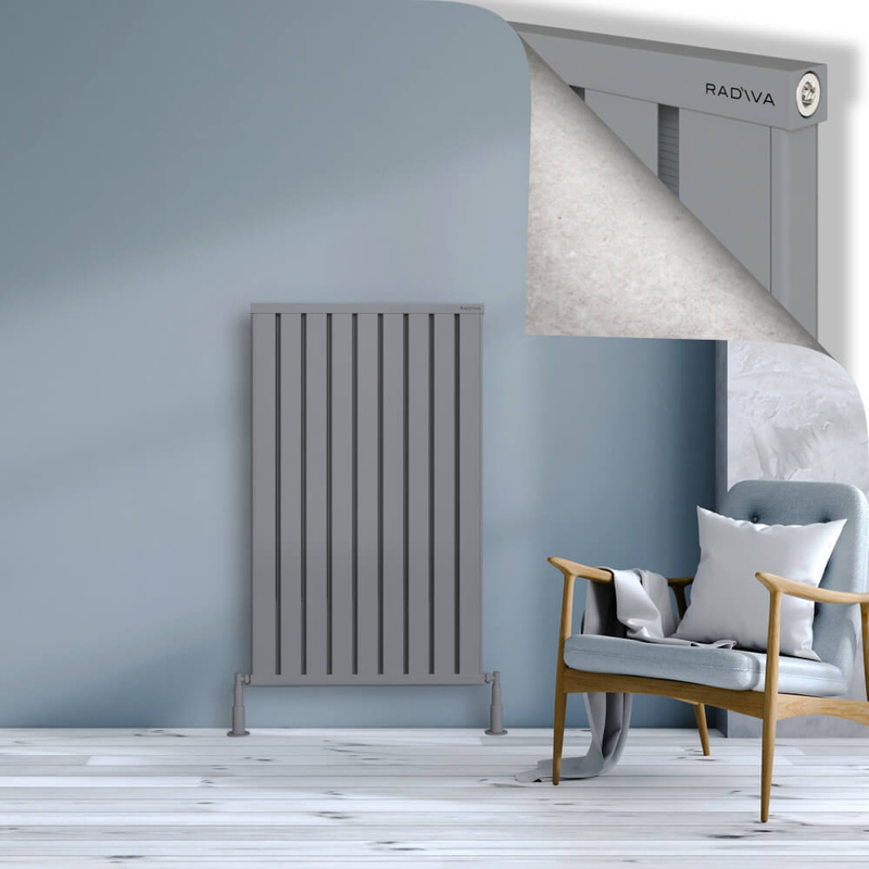 Obi Dekoratif Alüminyum Radyatör 1200x724 Gri 