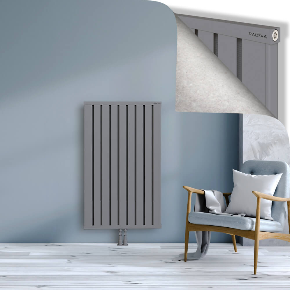 Obi Dekoratif Alüminyum Radyatör 1200x724 Gri - 2