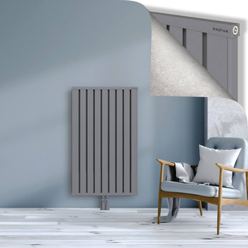 Obi Dekoratif Alüminyum Radyatör 1200x724 Gri Alt Orta 50mm