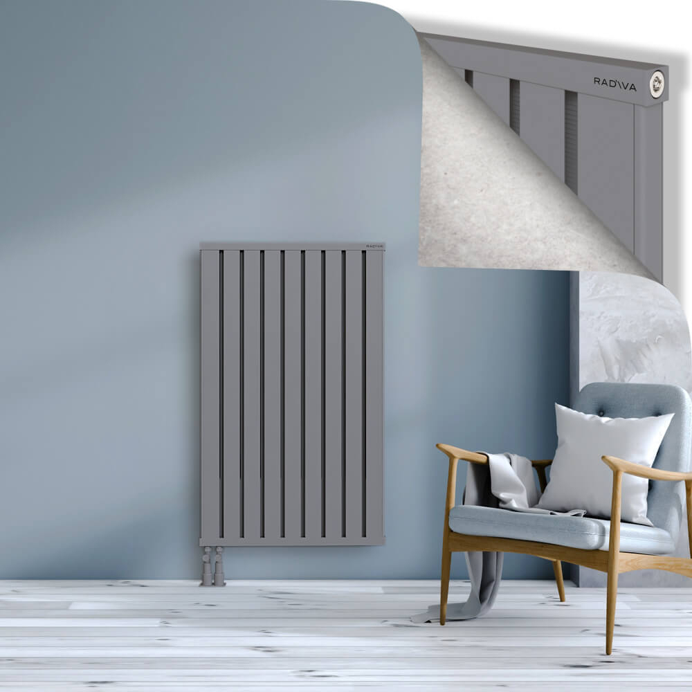 Obi Dekoratif Alüminyum Radyatör 1200x724 Gri - 4