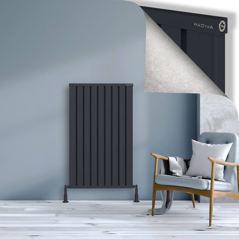 Obi Dekoratif Alüminyum Radyatör 1200x724 Koyu Antrasit 