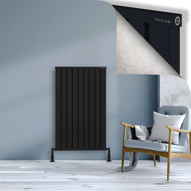 Obi Dekoratif Alüminyum Radyatör 1200x724 Siyah 