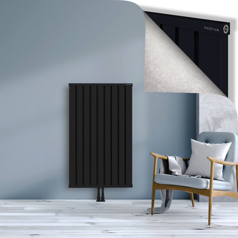 Obi Dekoratif Alüminyum Radyatör 1200x724 Siyah - 2