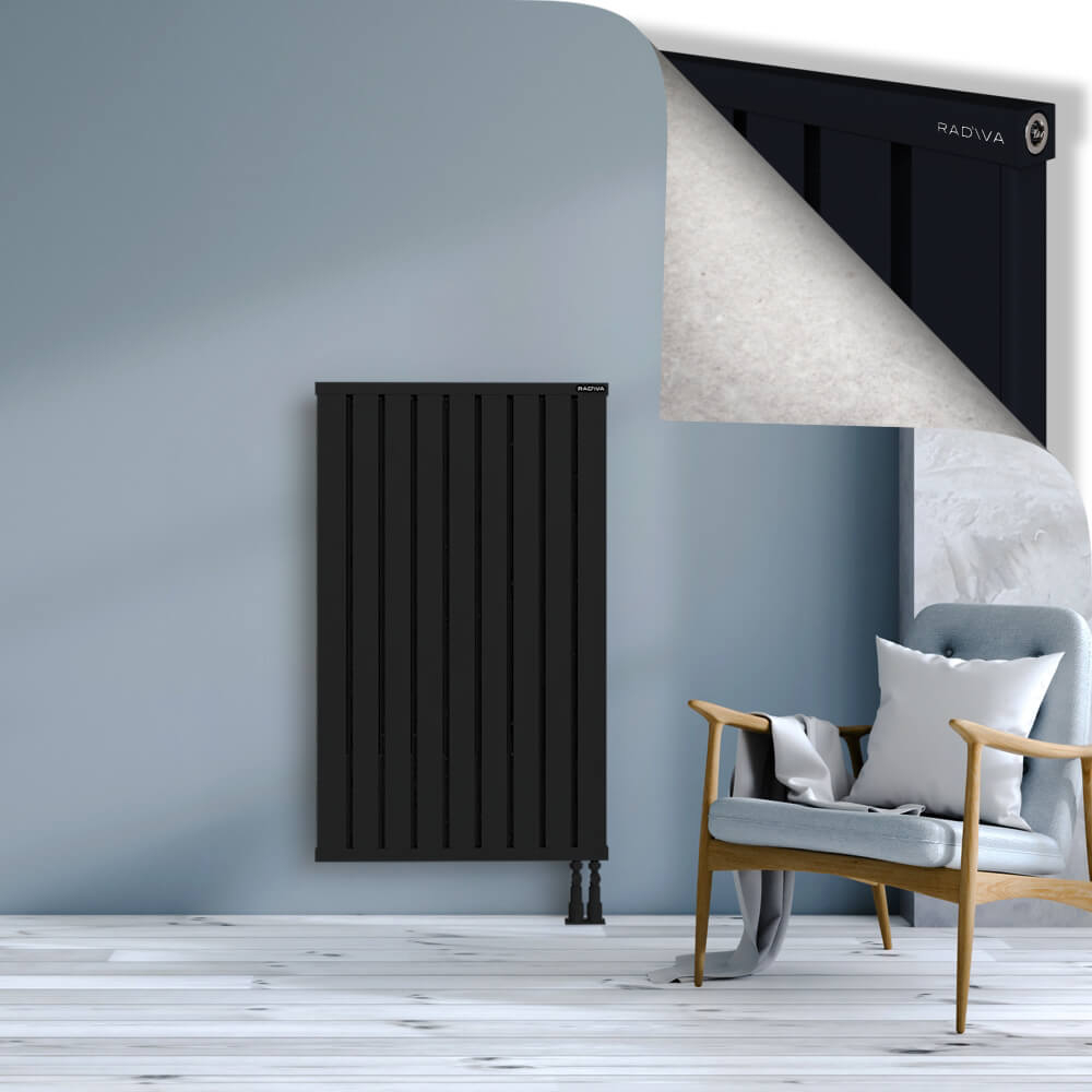 Obi Dekoratif Alüminyum Radyatör 1200x724 Siyah - 3