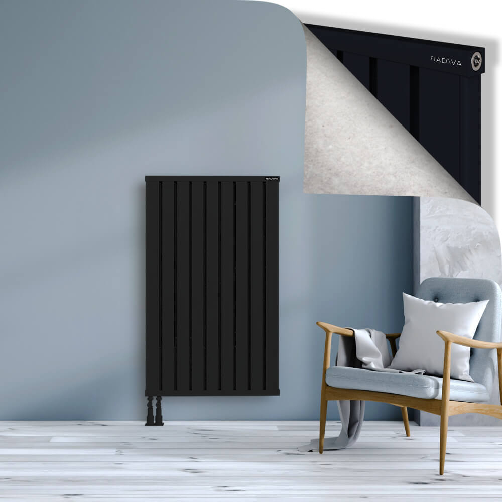 Obi Dekoratif Alüminyum Radyatör 1200x724 Siyah - 4