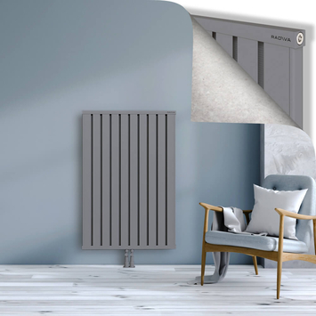 Obi Dekoratif Alüminyum Radyatör 1200x804 Gri Alt Orta 50mm