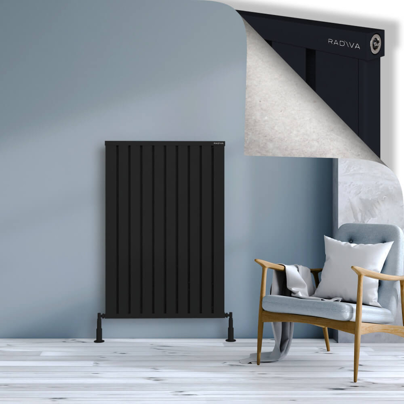Obi Dekoratif Alüminyum Radyatör 1200x804 Siyah 