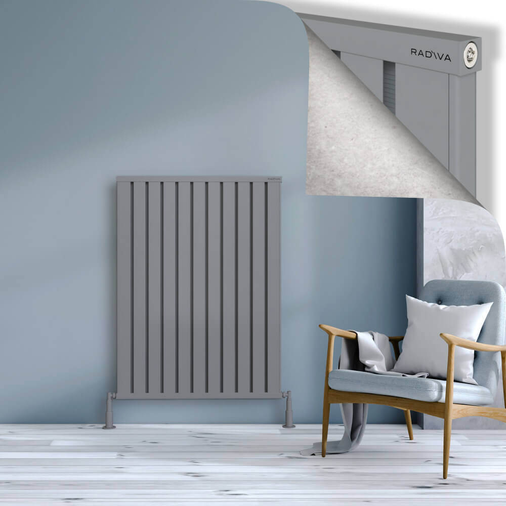 Obi Dekoratif Alüminyum Radyatör 1200x884 Gri - 1
