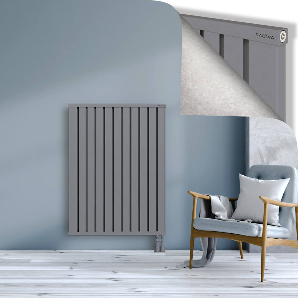 Obi Dekoratif Alüminyum Radyatör 1200x884 Gri - 3