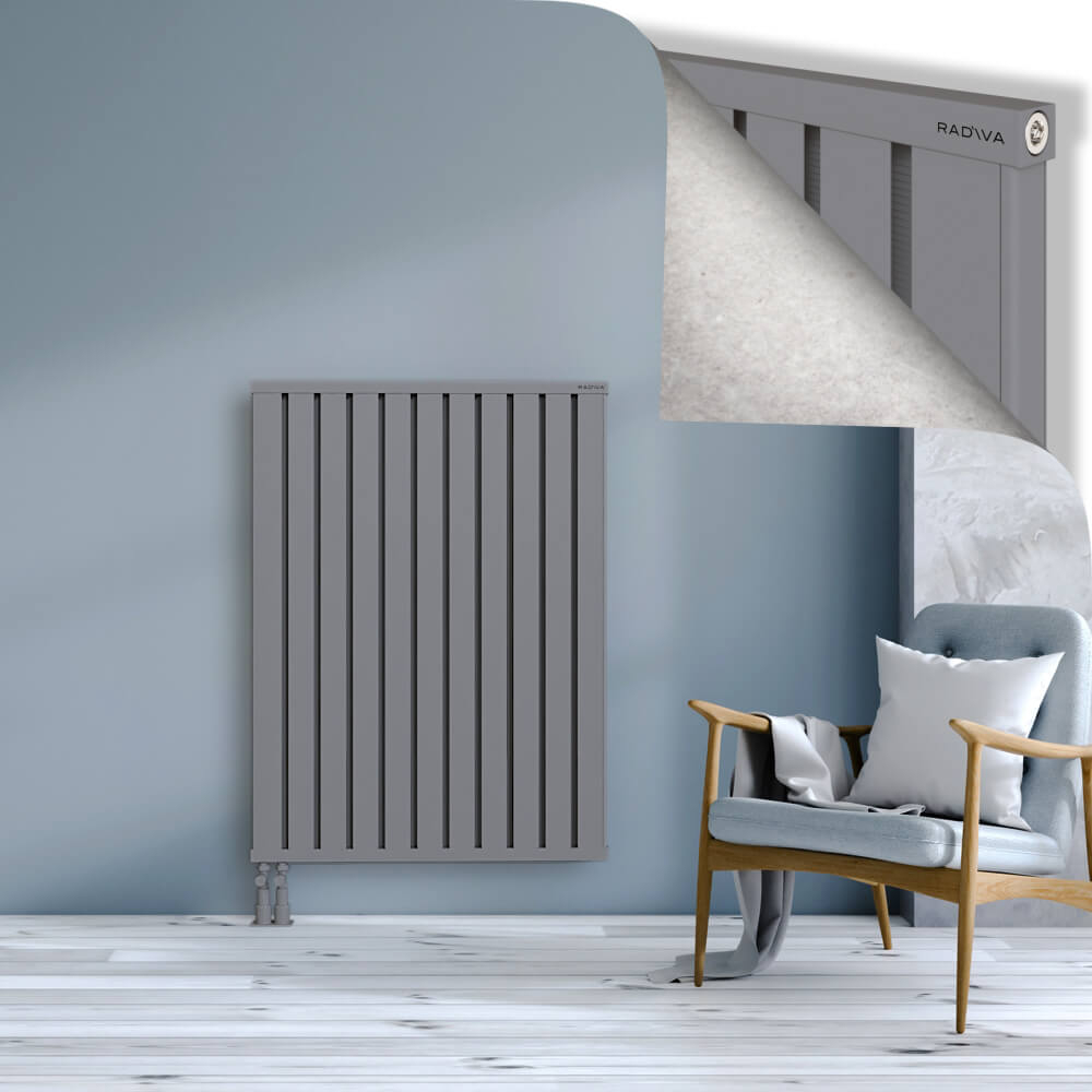 Obi Dekoratif Alüminyum Radyatör 1200x884 Gri - 4