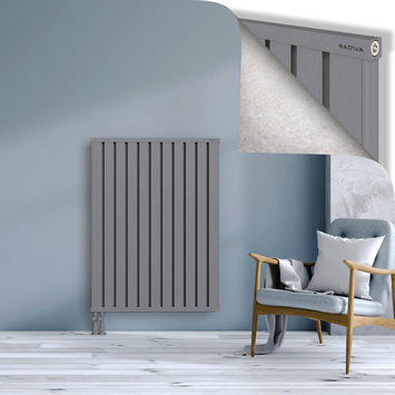 Obi Dekoratif Alüminyum Radyatör 1200x884 Gri Alt Sol 50mm