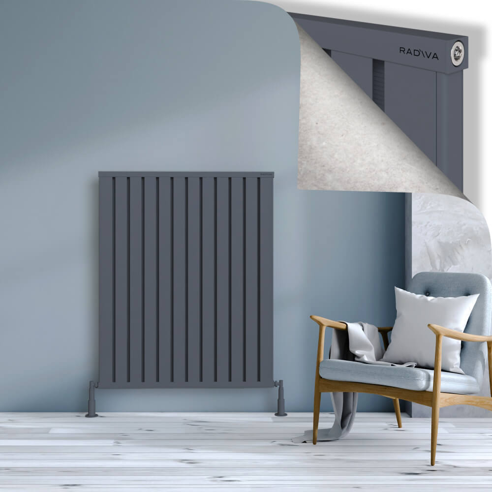 Obi Dekoratif Alüminyum Radyatör 1200x964 Antrasit - 1