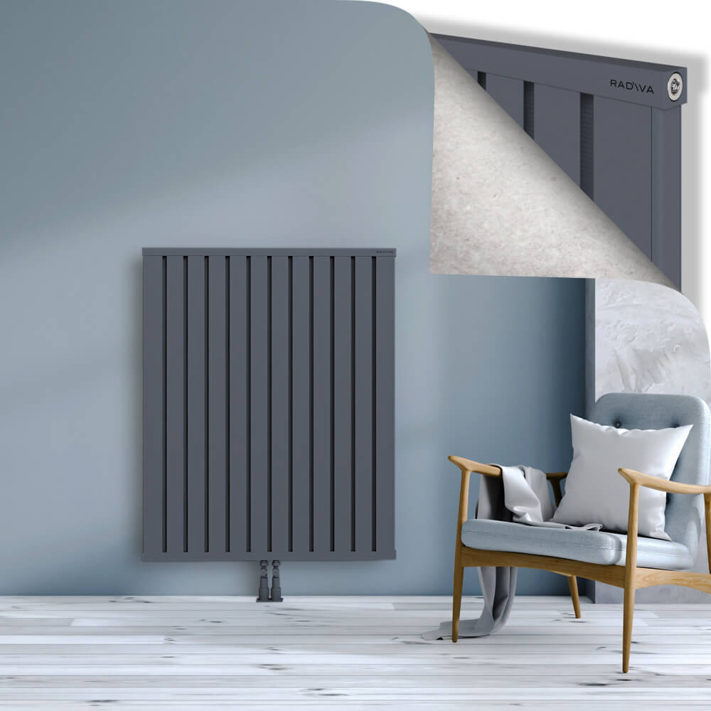 Obi Dekoratif Alüminyum Radyatör 1200x964 Antrasit - 2