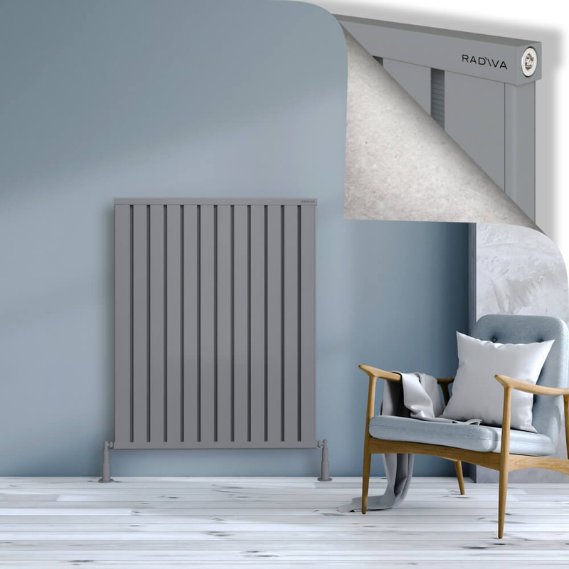 Obi Dekoratif Alüminyum Radyatör 1200x964 Gri