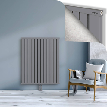 Obi Dekoratif Alüminyum Radyatör 1200x964 Gri Alt Orta 50mm