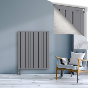 Obi Dekoratif Alüminyum Radyatör 1200x964 Gri Alt Sol 50mm