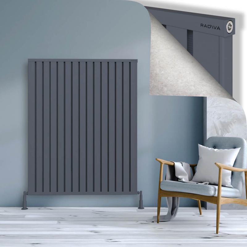 Obi Dekoratif Alüminyum Radyatör 1500x1204 Antrasit 