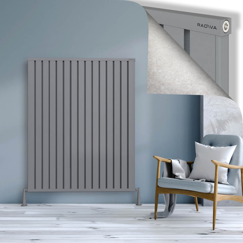 Obi Dekoratif Alüminyum Radyatör 1500x1204 Gri 
