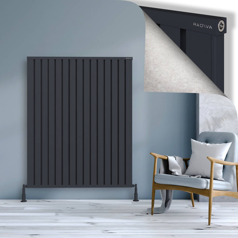 Obi Dekoratif Alüminyum Radyatör 1500x1204 Koyu Antrasit