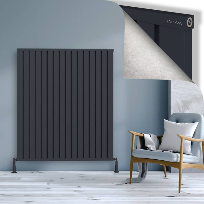 Obi Dekoratif Alüminyum Radyatör 1500x1284 Koyu Antrasit