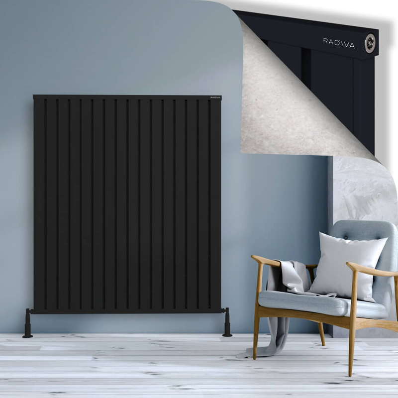 Obi Dekoratif Alüminyum Radyatör 1500x1284 Siyah