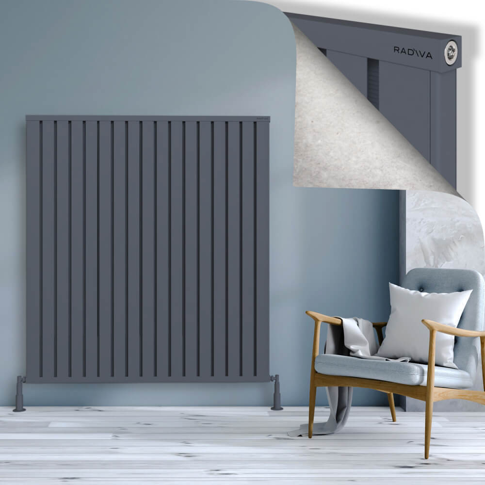 Obi Dekoratif Alüminyum Radyatör 1500x1364 Antrasit - 1