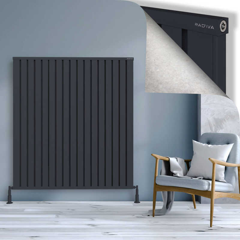 Obi Dekoratif Alüminyum Radyatör 1500x1364 Koyu Antrasit