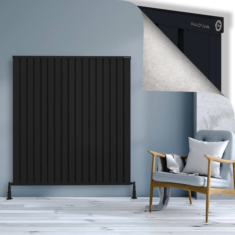 Obi Dekoratif Alüminyum Radyatör 1500x1364 Siyah