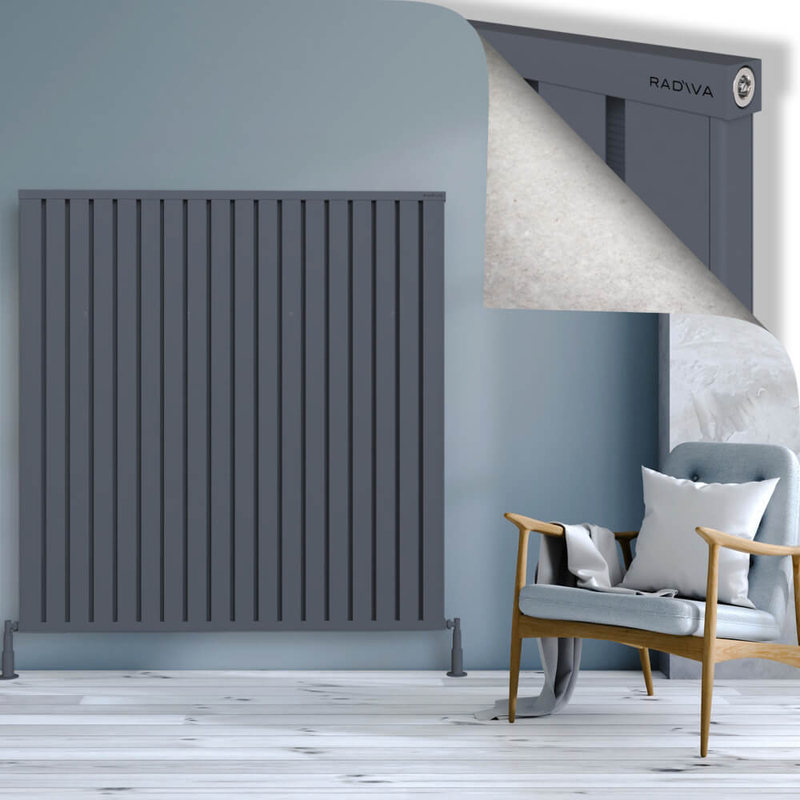 Obi Dekoratif Alüminyum Radyatör 1500x1444 Antrasit 