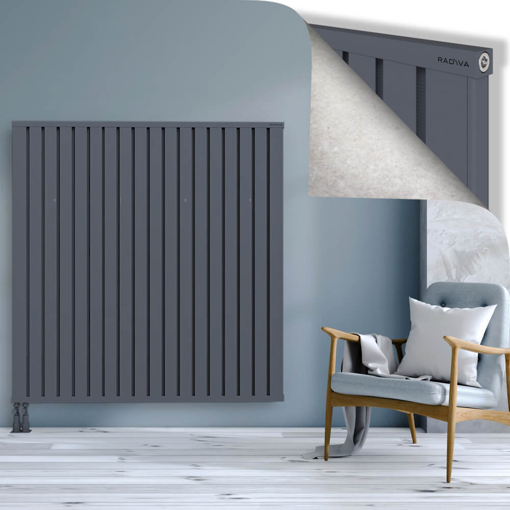 Obi Dekoratif Alüminyum Radyatör 1500x1444 Antrasit - 4