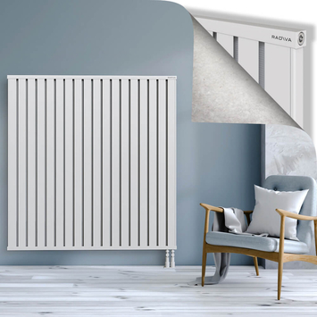Obi Dekoratif Alüminyum Radyatör 1500x1444 Beyaz Alt Sağ 50mm